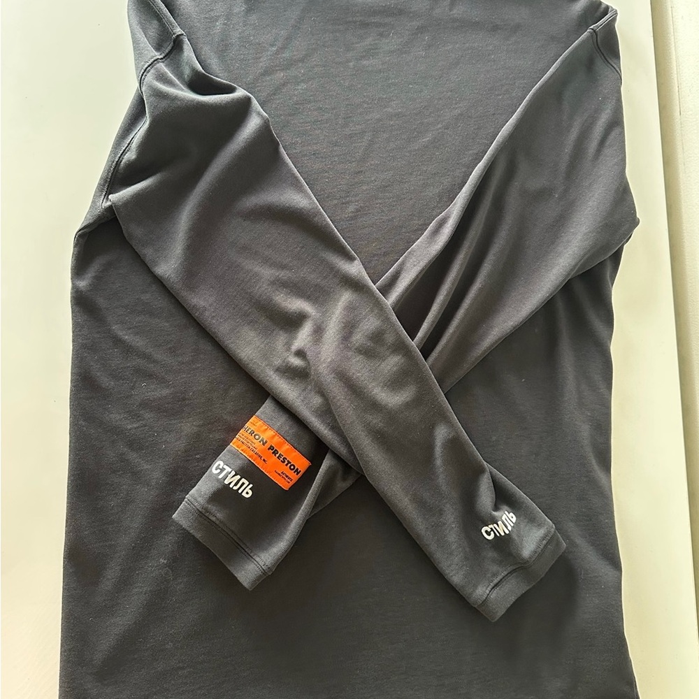Heron Preston “Style” Black Long Sleeve Turtle Neck Tee - Picture 2 of 16